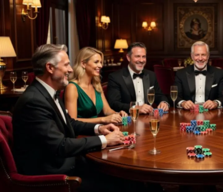 Hangulatos offline poker est szimbolikus zsetonokkal a Program Market 24 étteremben